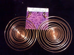 L Copper Spiral Earrings